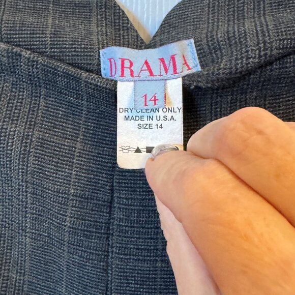 Grey herringbone pants - Picture 2 of 4